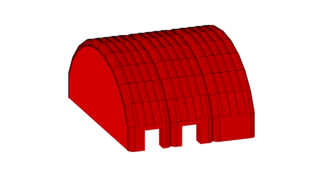 Inflatable tube system in combination with mechanically tensioned membranes