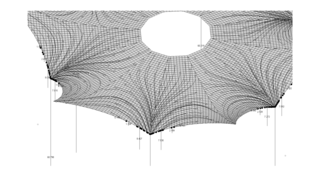 A watertight surface model guarantees the calculation of the water flow and the water quantity